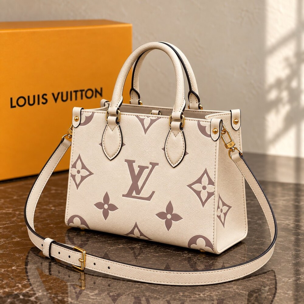 Louis Vuitton OnTheGo PM Creme Tote - Picture 2 of 6